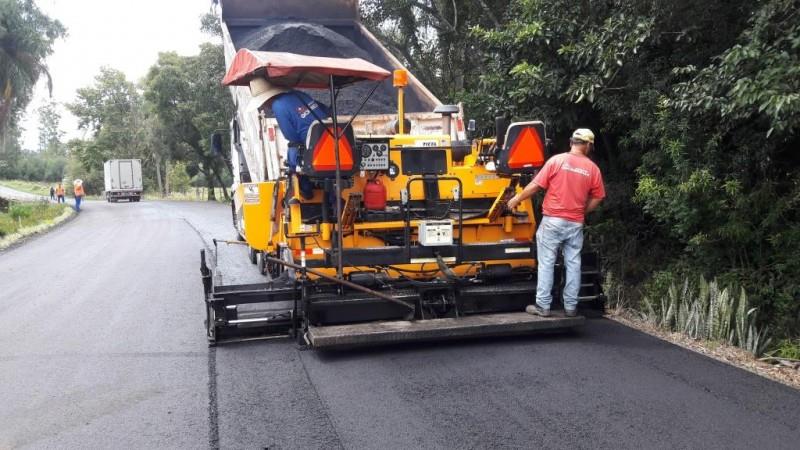 Obras de restauração da RSC-481 devem ser finalizadas neste semestre