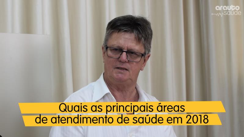 Quais as principais áreas de atendimento de saúde em 2018