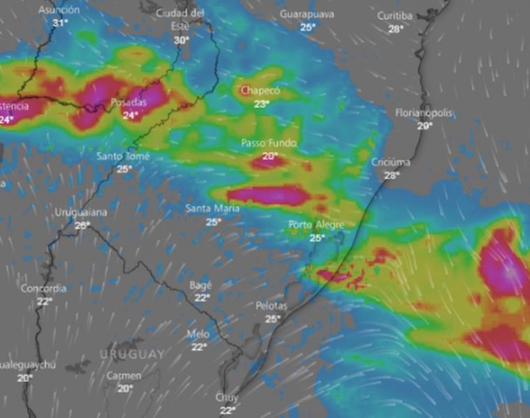 Defesa Civil alerta para temporal nesta quinta