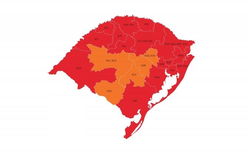 Região de Santa Cruz mantém bandeira laranja novamente