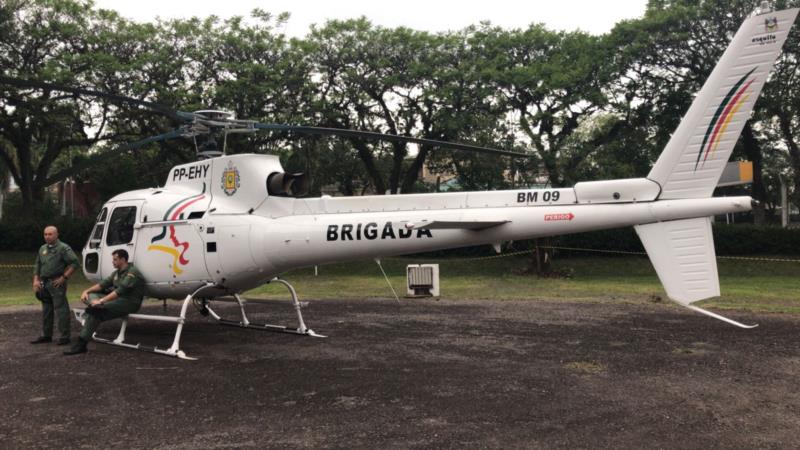 Helicóptero reforça a segurança durante a Oktoberfest