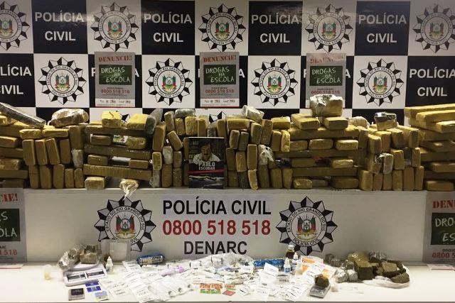 Polícia Civil fecha depósito de drogas próximo à escola na Capital