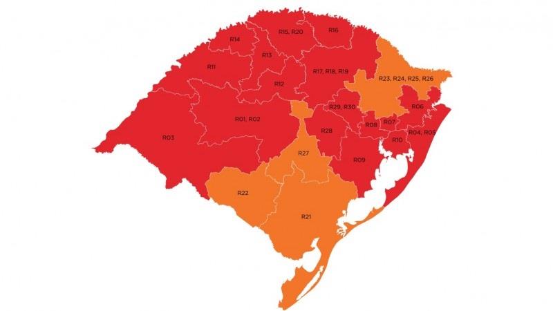 Estado mantém mapa definitivo com 17 bandeiras vermelhas na 38ª rodada