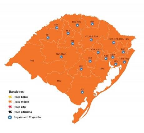 Com mapa todo laranja, governo não recebe recursos na 21ª rodada do Distanciamento Controlado