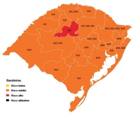 Estado fica com uma bandeira vermelha na 25ª rodada do Distanciamento Controlado