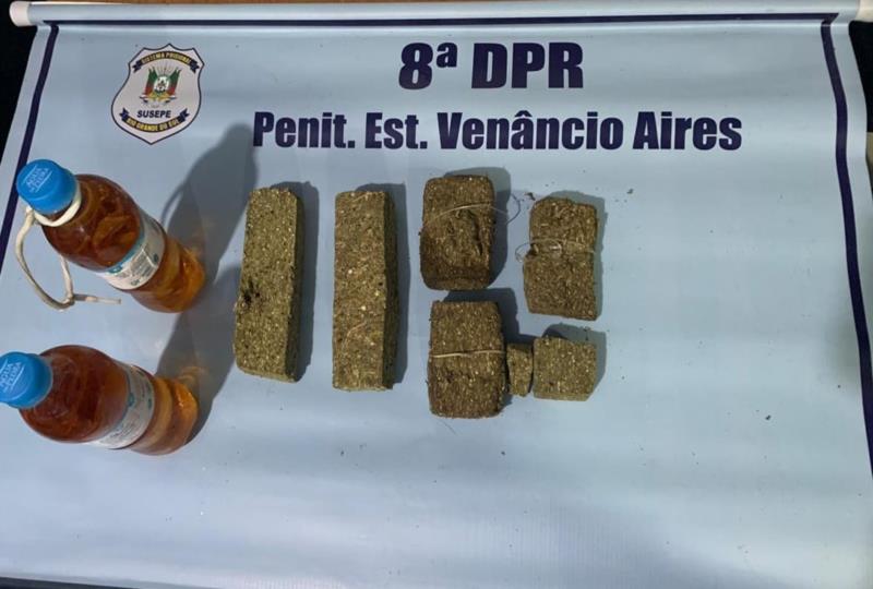 Brigada Militar apreende maconha na Penitenciária de Venâncio Aires