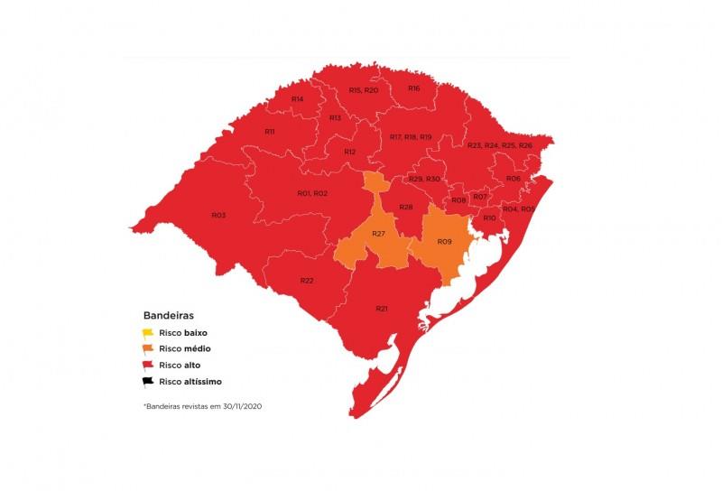 Com dois recursos aceitos, mapa definitivo tem 19 regiões em vermelho