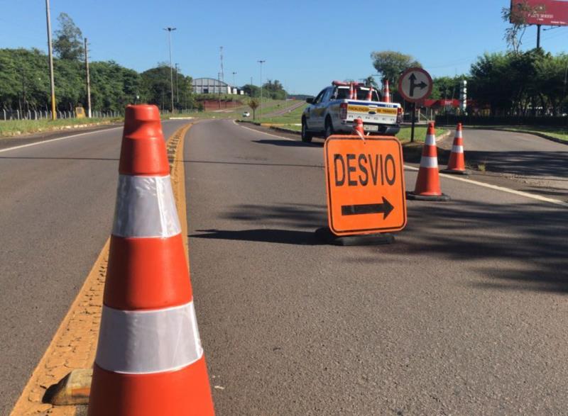 Iniciam as obras no Trevo da Philip Morris