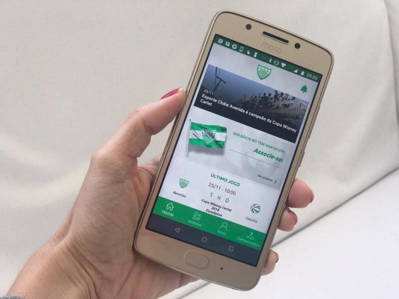 Esporte Clube Avenida lança plano de sócio e aplicativo de celular
