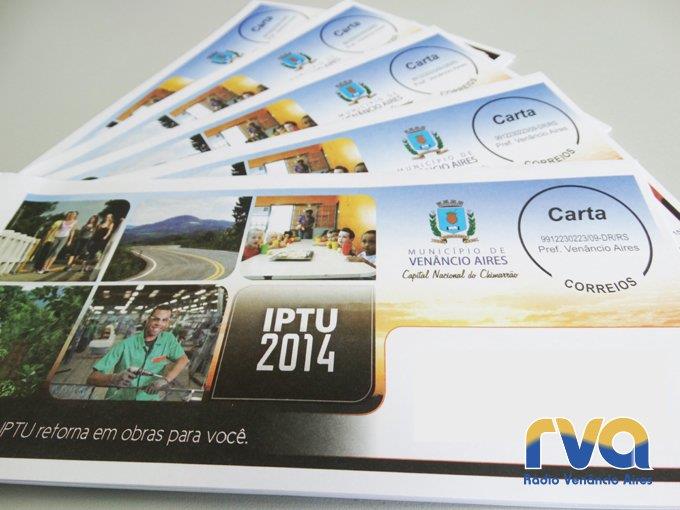 IPTU 2019 de Venâncio Aires pode ser acessado a partir desta segunda-feira