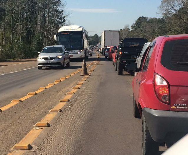 Obras na RSC-287 alteram o trânsito em três pontos nesta semana