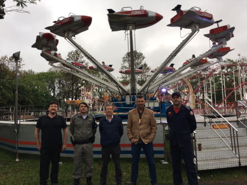 Equipe de segurança faz nova vistoria no Parque da Oktober