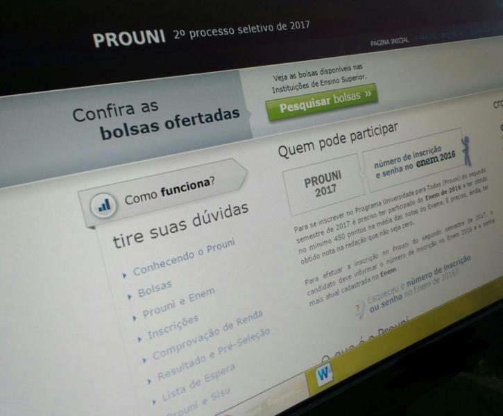 Prazo para inscrição no ProUni termina nesta sexta-feira