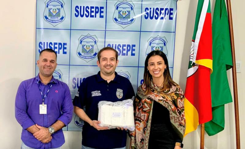 IGP recebe máscaras confeccionadas por apenadas de Lajeado