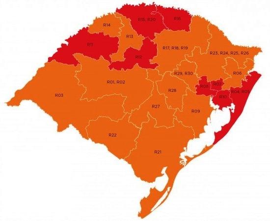 Estado aceita recurso e Vale do Rio Pardo volta à bandeira laranja