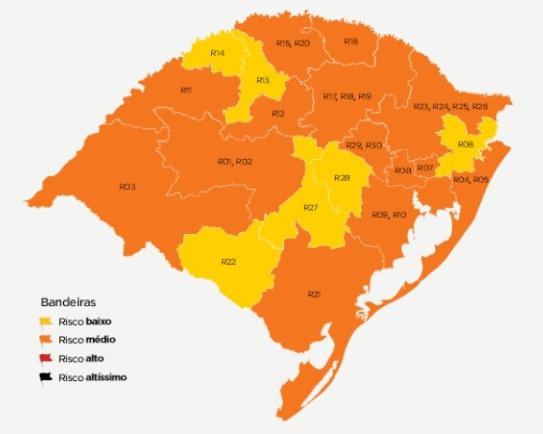 Região de Santa Cruz mantém bons índices e continua na bandeira amarela