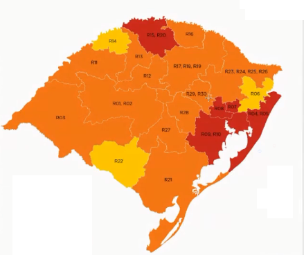 Região de Santa Cruz passa a bandeira laranja no Distanciamento Controlado