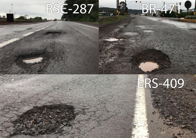 Chuva já provoca buracos em rodovias de Santa Cruz e Vera Cruz