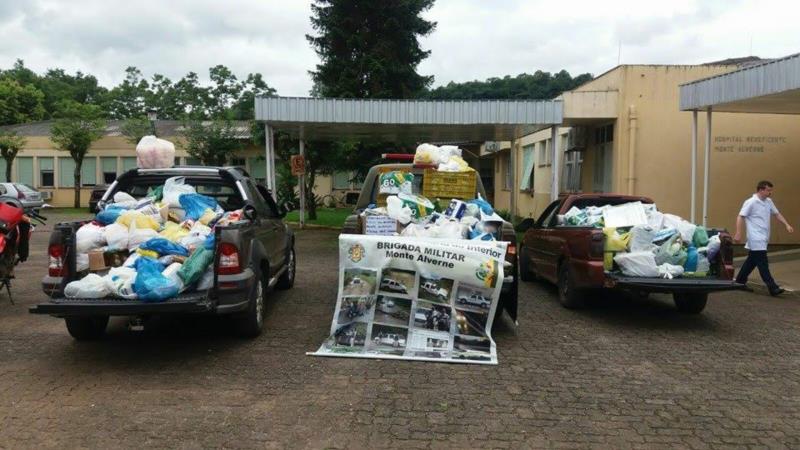 Brigada Militar de Monte Alverne promove ação de solidariedade