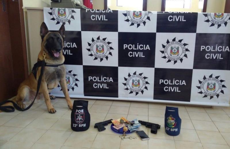 Com a ajuda do cão Radar, homem é preso em Vera Cruz