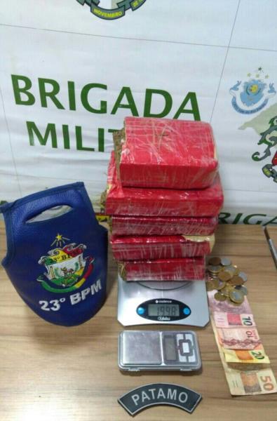 Brigada Militar realiza apreensão de drogas