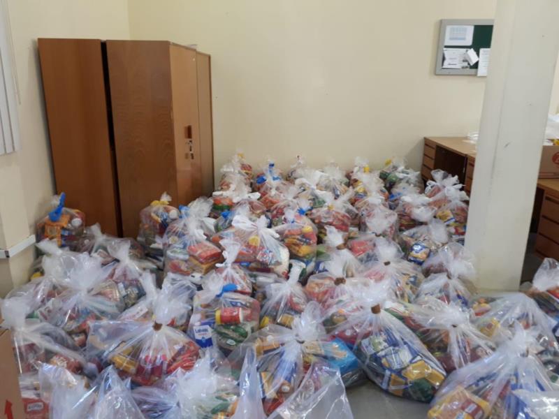 Apenas nesta quinta-feira, Central de Doações recebeu 4,5 toneladas de alimentos