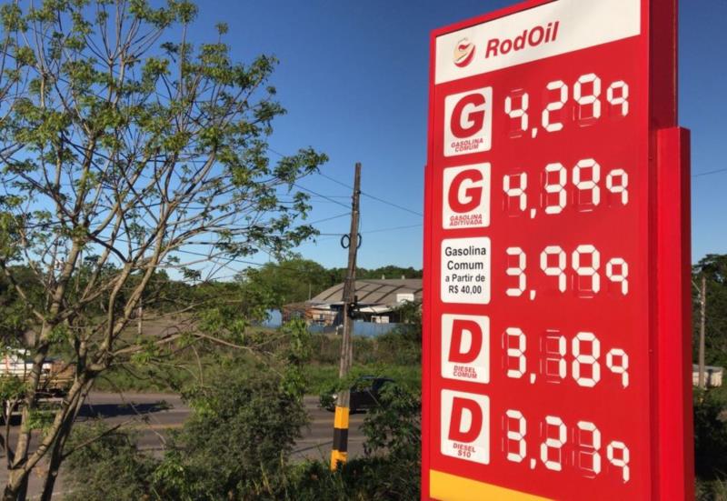 Santa Cruz já tem gasolina comum por R$ 4,29