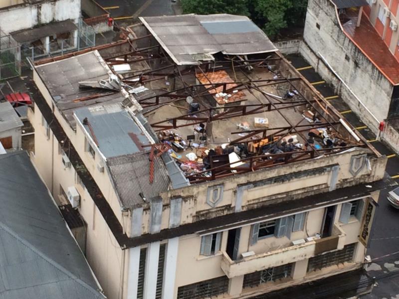 Temporal provoca grandes estragos em Santa Maria