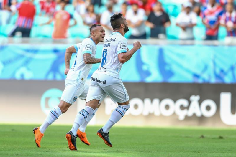 Grêmio vence o Bahia e assume a terceira colocação no Brasileiro