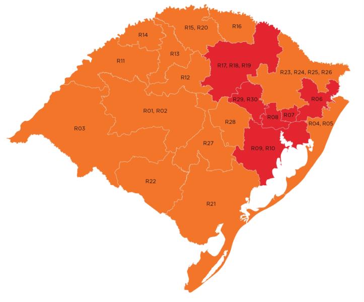 Governo acata recursos e mais regiões voltam para a bandeira laranja