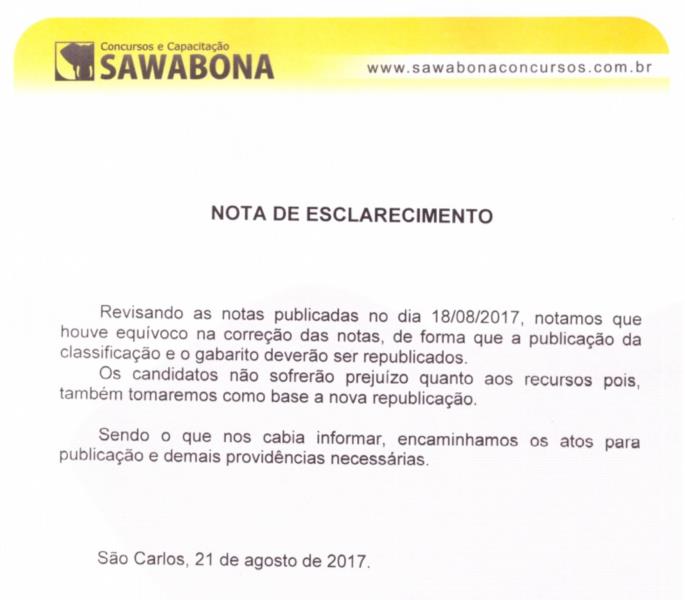 Empresa assume equívoco em gabarito de concurso