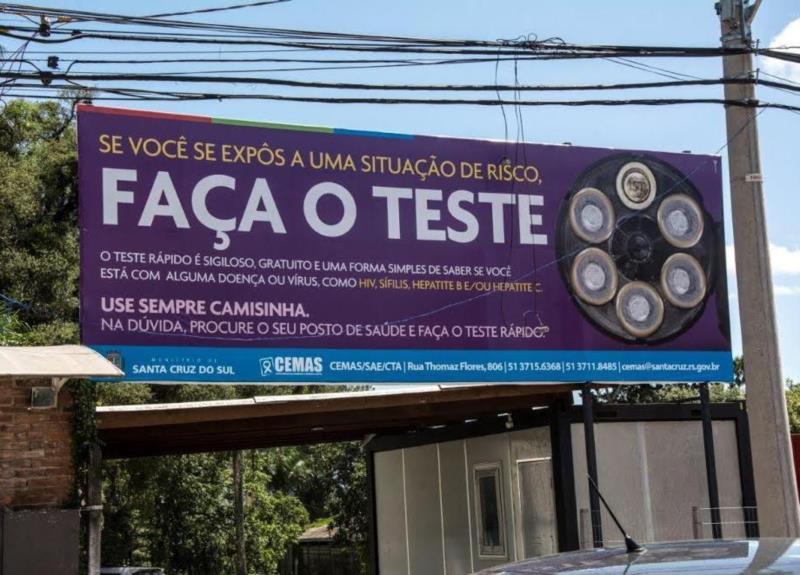 Outdoor chama a atenção para o teste rápido em Santa Cruz