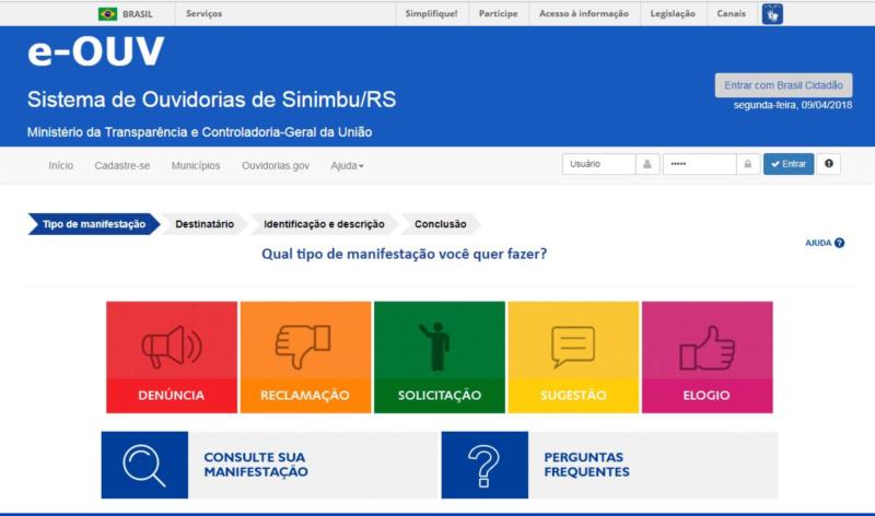 Sinimbu implanta sistema de Ouvidoria