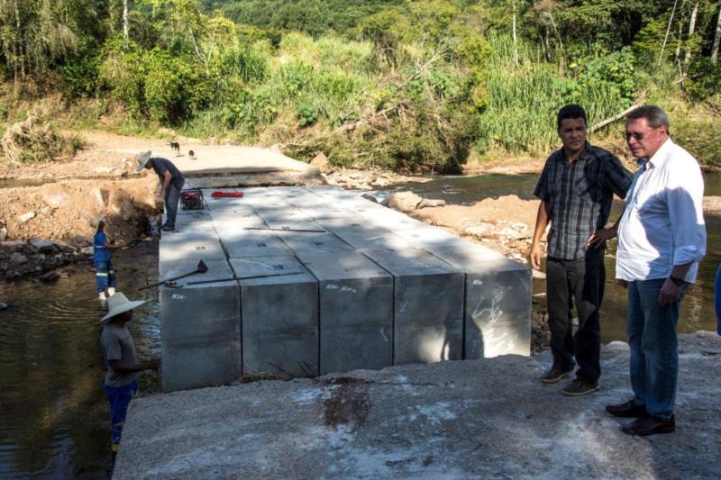 Ponte da Travessa Bauermann deve ser concluída nesta quinta