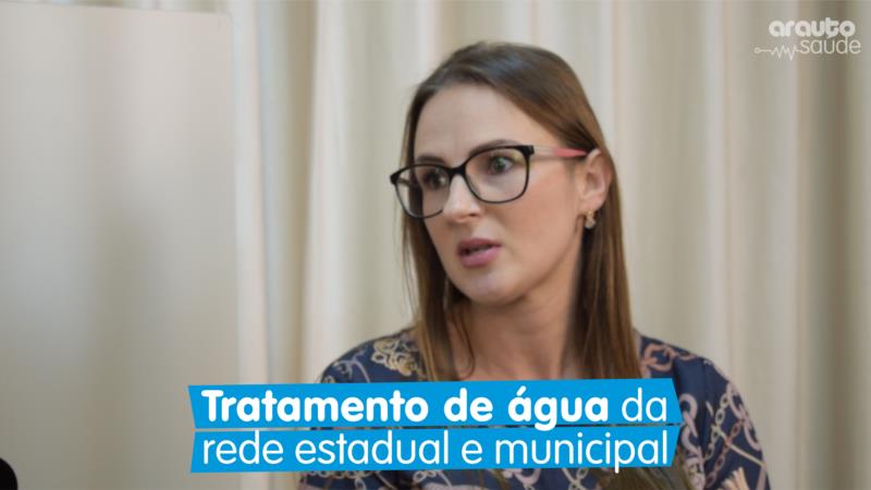 Tratamento da água na rede municipal e estadual