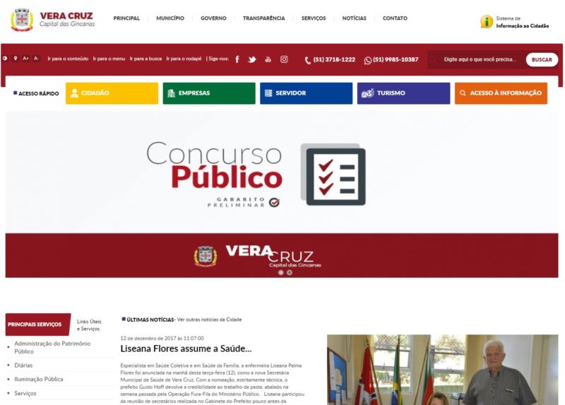 Prefeitura moderniza site com foco no cidadão