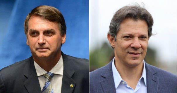 Ibope: Bolsonaro sobe 4 pontos e tem 31%; Haddad cai para 21%