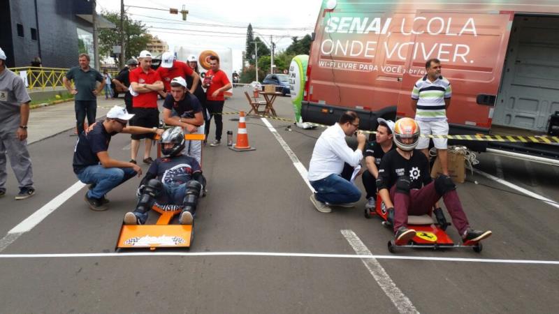 Corrida Senai a Mil traz carrinhos de rolimã para as ruas