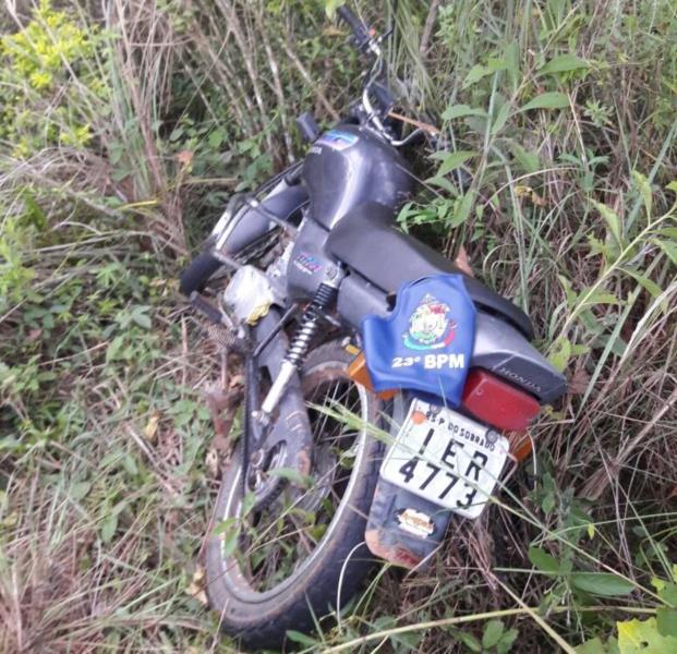 Motocicleta roubada em Venâncio é encontrada em Santa Cruz