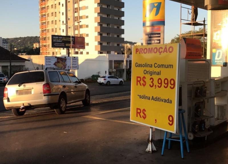 Gasolina sobe em Santa Cruz do Sul