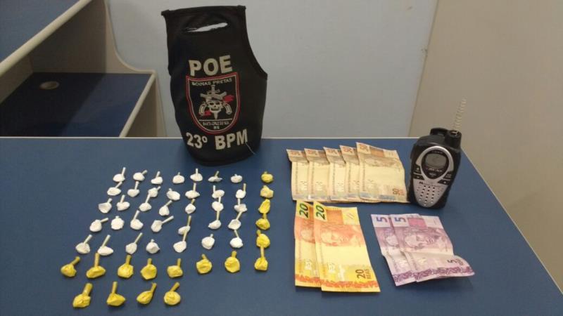 POE prende homem por tráfico de drogas