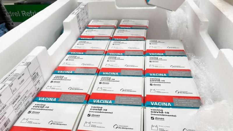 Estado recebe 75 mil doses de Astrazeneca nesta quinta-feira