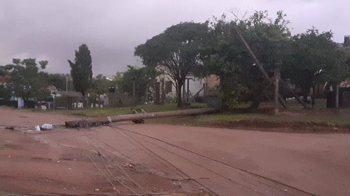 Temporal deixa rastro de destruição em Encruzilhada do Sul