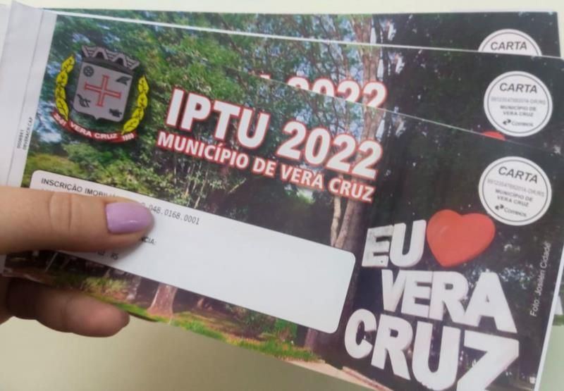 Primeira parcela do IPTU de Vera Cruz vence na próxima semana