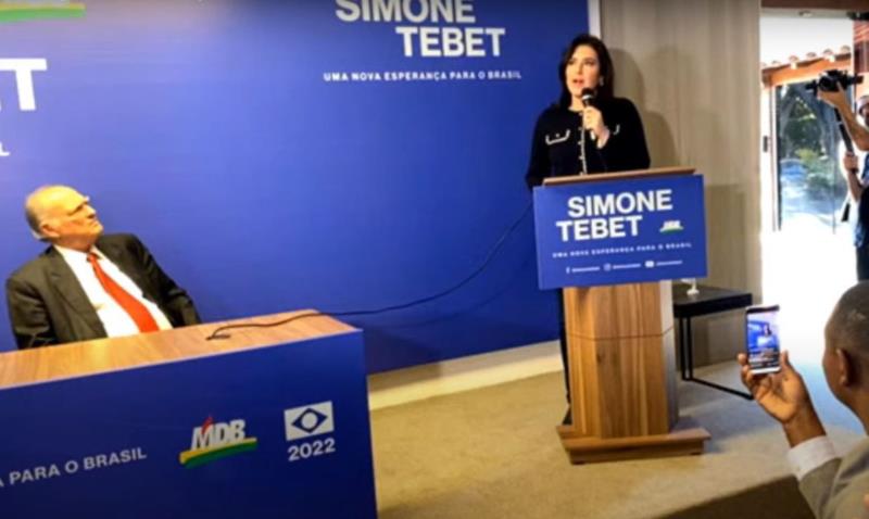 MDB confirma Simone Tebet na corrida presidencial