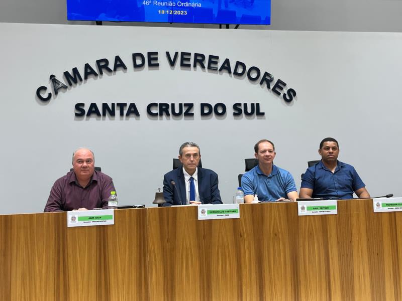 Gerson Trevisan é eleito o novo presidente da Câmara de Vereadores