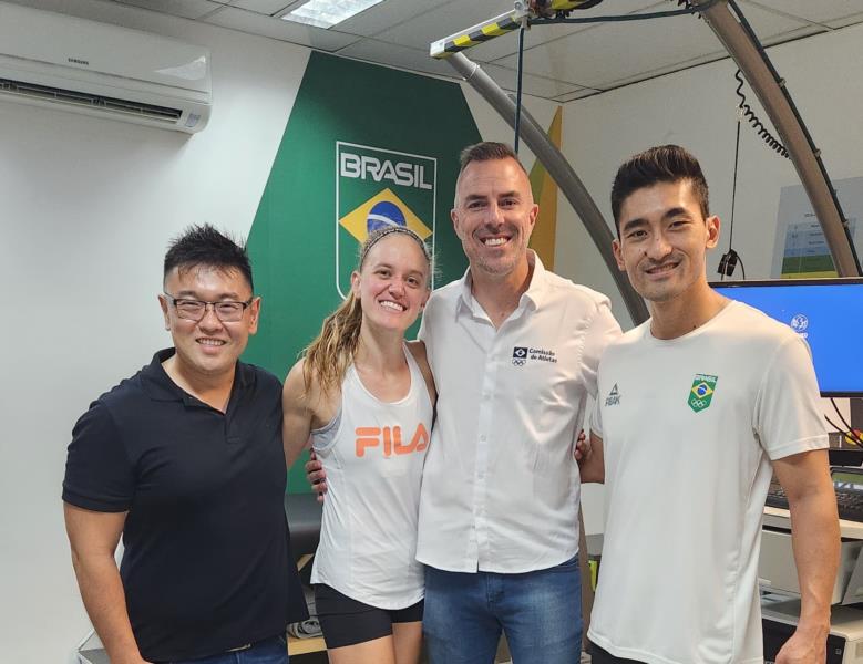 Jaque Weber realiza testes no Laboratório Olímpico