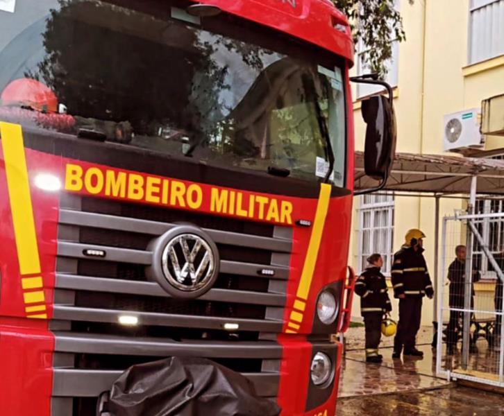 Princípio de incêndio em escola de Santa Cruz movimenta Corpo de Bombeiros