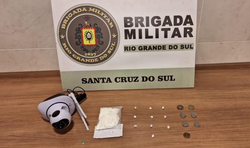 Brigada Militar prende homem por tráfico de drogas em Santa Cruz