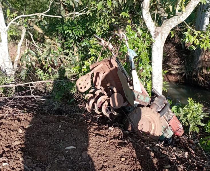 Capotamento de implemento agrícola deixa idoso ferido em Venâncio Aires